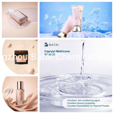 Caprylyl Methicone nihai kırılma indeksi n/20D 1.4100 1.4200 Deri bakım formülasyonları için bileşen