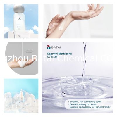 Caprylyl Methicone nihai kırılma indeksi n/20D 1.4100 1.4200 Deri bakım formülasyonları için bileşen