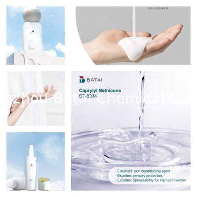 Caprylyl Methicone nihai kırılma indeksi n/20D 1.4100 1.4200 Deri bakım formülasyonları için bileşen