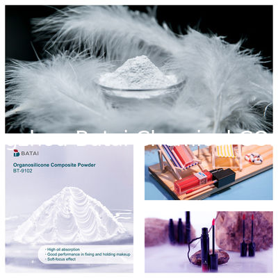 Vinyl Dimethicone/Methicone Silsesquioxane Crosspolymer BT-9102 Organosilikon Kompozit Tozu Katı Beyaz Toz 8.0 ~ 12.0μm Kozmetik için