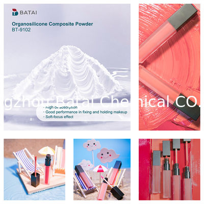 Vinyl Dimethicone/Methicone Silsesquioxane Crosspolymer BT-9102 Organosilikon Kompozit Tozu Katı Beyaz Toz 8.0 ~ 12.0μm Kozmetik için