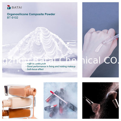 Vinyl Dimethicone/Methicone Silsesquioxane Crosspolymer BT-9102 Organosilikon Kompozit Tozu Katı Beyaz Toz 8.0 ~ 12.0μm Kozmetik için