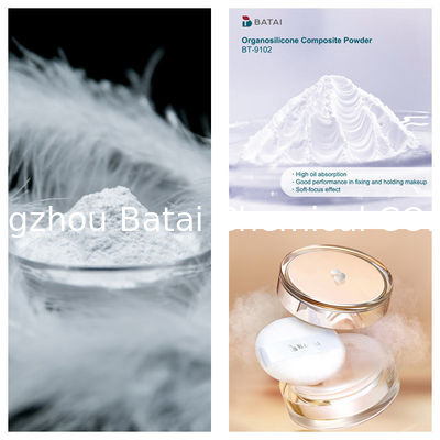 Vinyl Dimethicone/Methicone Silsesquioxane Crosspolymer BT-9102 Organosilikon Kompozit Tozu Katı Beyaz Toz 8.0 ~ 12.0μm Kozmetik için