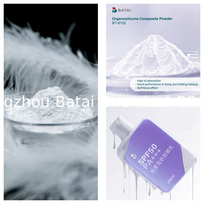 Vinyl Dimethicone/Methicone Silsesquioxane Crosspolymer BT-9102 Organosilikon Kompozit Tozu Katı Beyaz Toz 8.0 ~ 12.0μm Kozmetik için