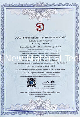Düşük uçucu ve çamursuz silikon elastomer jel PDMS (ve) PDMS çapraz polimer